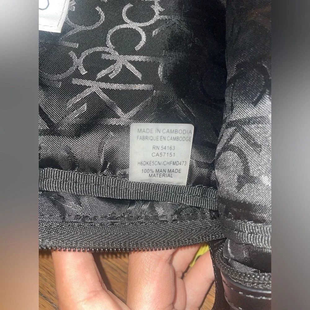 Black black Calvin Klein backpack fall backpack winter backpack travel bag - Picture 9 of 12